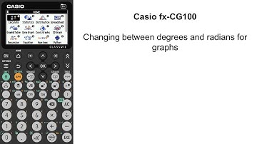 Changing between degrees and radians for graphs | Casio fx-CG100