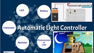 Automatic Street Light Control System using LDR & Transistor BC 557 I Tinkercad Design