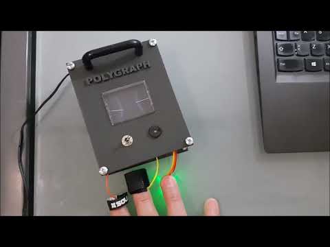 Arduino Lie Detector using Arduino, galvanic response, heart rate sensor, analog vumeter and buzzer
