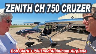 Zenith CH 750 Cruzer light sport aircraft: polished aluminum and Corvair power