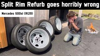 Mercedes R129 split rim wheel refurb goes 'Pete Tong' and ends up costing t$$$£££$££$ to fix
