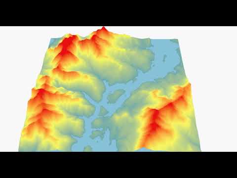 Flood risk Simulation Map in ArcScene