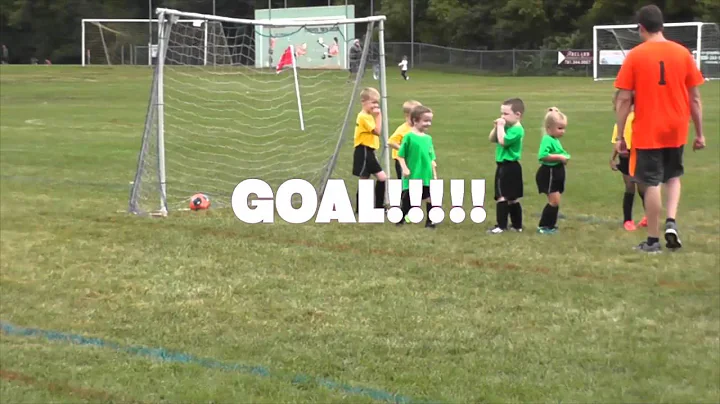 Grayson's 1st Soccer Goal