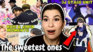 Discovering Jimin and J-Hope’s (BTS) bond / friendship ~ JIHOPE MOMENTS (+3J dance) | REACTION