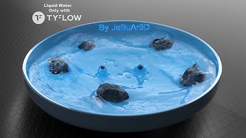 Liquid Water Only with tyflow By: JaBuAr3D in 4k