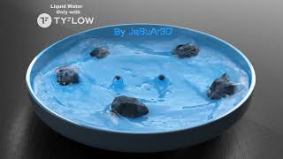 Liquid Water Only with tyflow By: JaBuAr3D in 4k