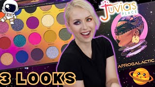 NEW JUVIA'S PLACE AFROGALACTIC PALETTE REVIEW + 3 LOOKS TUTORIAL | Steff's Beauty Stash