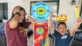 Quick Thinking Showdown: 5 Second Rule Relay Mother & Son Game Challenge! Information