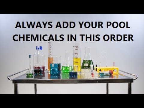 What Order Should I Adjust My Pool Chemicals?