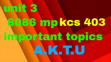 Unit 3 Microprocessor Aktu 4 Sem: The Most Important Things You Need To Know