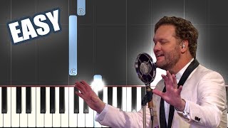 You Are My All in All / Canon in D - David Phelps | EASY PIANO TUTORIAL + SHEET MUSIC by Betacustic chords