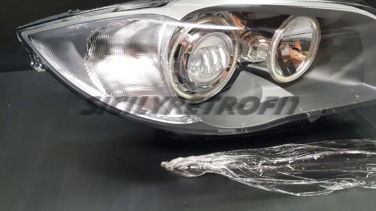 BMW E81/E82/E87/E88 Xenon Optik Angel Eyes Scheinwerfer (Halogen) - BKM  Electric