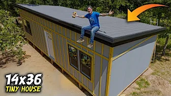 Metal Roof COMPLETE & Tiny House is READY For PAINT!?