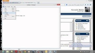 Entering a Web Page into a Text Editor