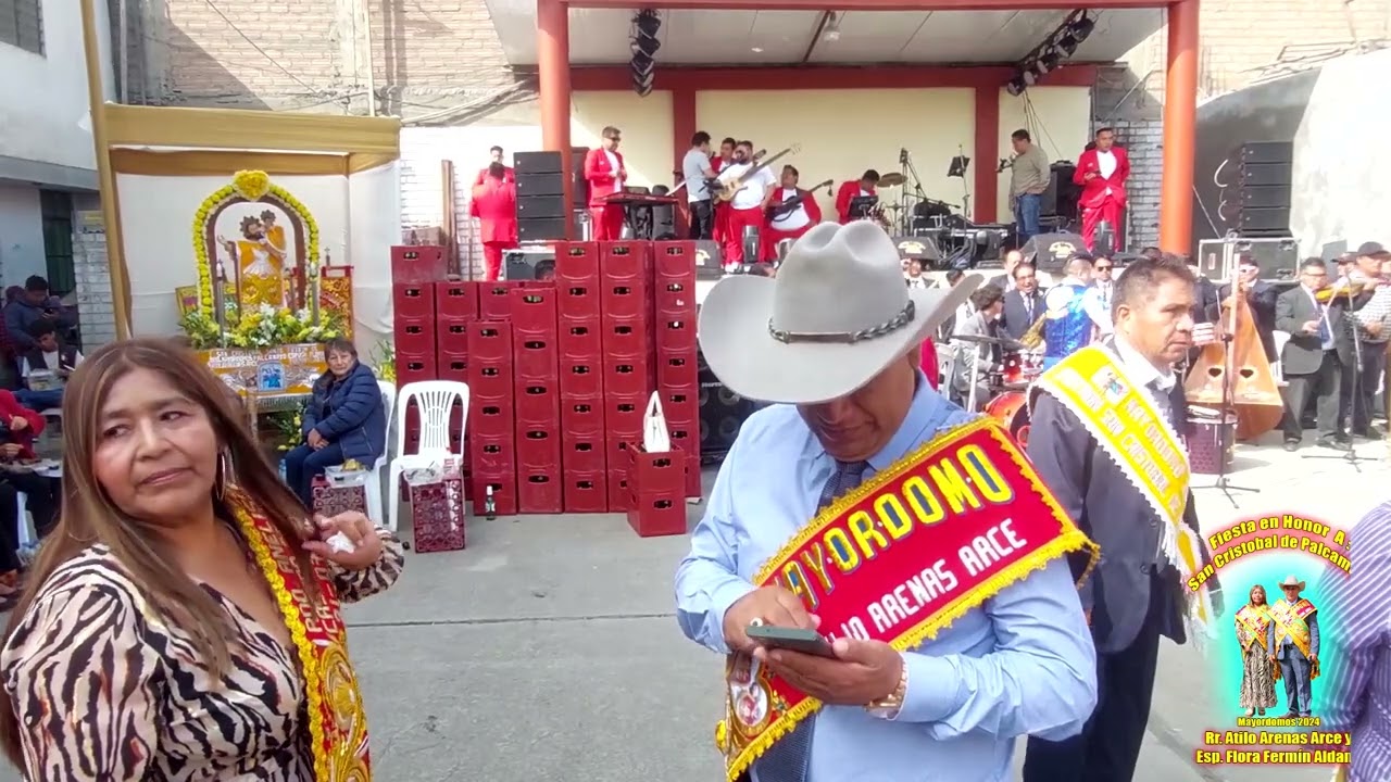 FIESTA A SAN CRISTOBAL-PALCAMAYO TARMA-MAYORDOMOS:ATILO ARENAS Y FLORA FERMIN-LUCHITO DEL PERU