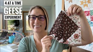 4 at a time Flying Geese: An experiment to find the best method for me
