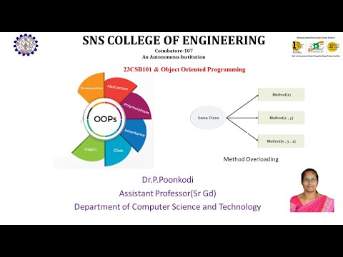 OOP Concepts(Object and class) | Object Oriented Programming | SNS institutions