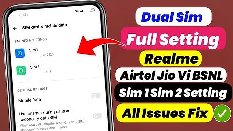 sim 1 sim 2 setting realme | how to enable dual sim calling ask for sim 1 sim 2 in Realme