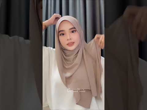 Dinner Glam Style Shawl Tutorial – QotrunNada  #shawl #shawltutorial