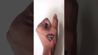 🦸‍♂️ superman logo tattoo #superman #logo #tattoo #super #subscribe #shortsfeed #shorts #short
