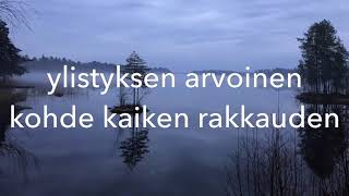 Suuri Herra / Sanoinkuvaamaton with lyrics chords