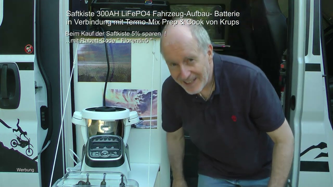 Krups Prep Cook autark mit der Saftkiste LiFePO4 300AH in meinem Adria Twin SGX 25092024