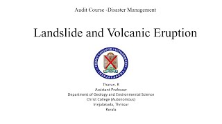 Audit Course - Landslide and Volcanic Eruption disaster News