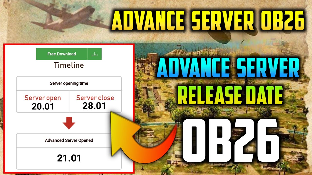 ob26 advance server release date/freefire ob26 advance server download/advance server ob26 free fire