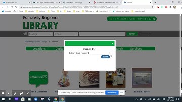 Forgot your Pamunkey library card pin?