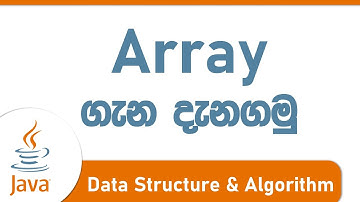 Array Data structure - data structure and algorithm with java 3 - Sinhala