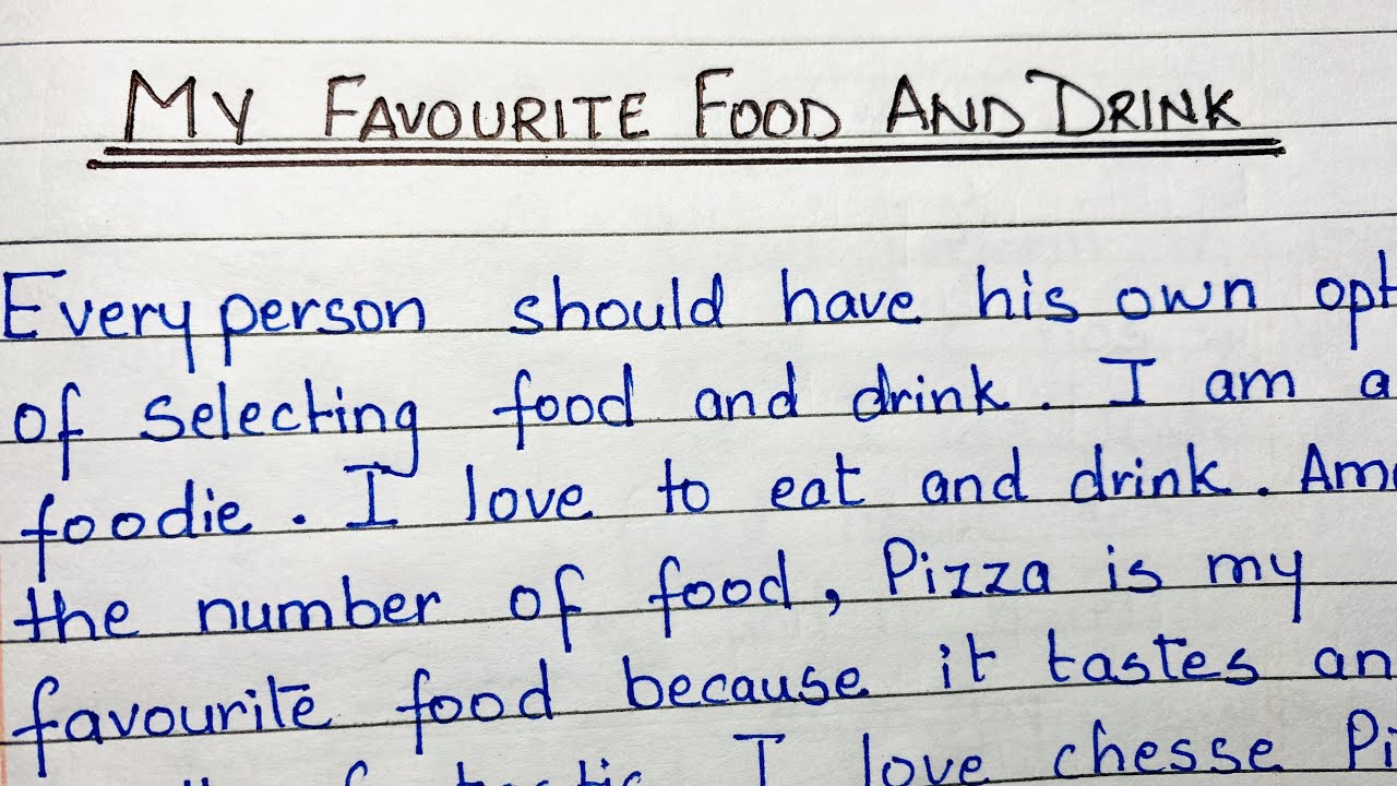 food and drinks essay