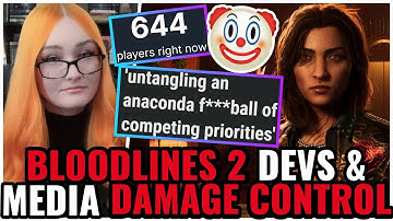 Bloodlines 2 Devs DAMAGE CONTROL & Media SHILLS For Them, Playercounts FLATTEN & Scores Are TERRIBLE
