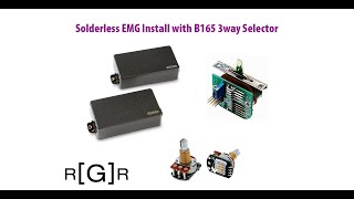 Solderless install EMG 81/85 with B165 3-way switch. Jackson JS32