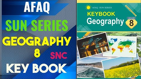 Afaq Sun Series Geography 8 Keybook | Geography class 8 | SNC