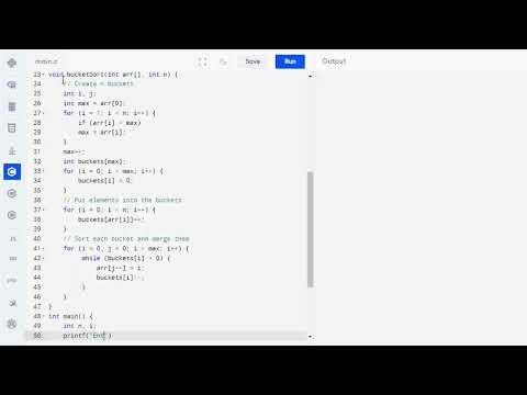 C Program to Implement Bucket Sort (Bin Sort) || Bucket Sort (Bin Sort) Code in C || #programming