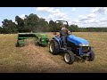 Baling Hay With a Compact Tractor.  Can The New Holland TC33D Handle The John Deere 328 Baler