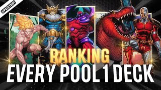 Ranking EVERY Pool 1 Deck From Best to Worst | Beginner & New Player Updated Deck List | Marvel Snap