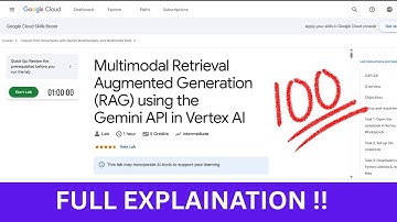Multimodal Retrieval Augmented Generation (RAG) using the Gemini API in Vertex AI | GSP1231