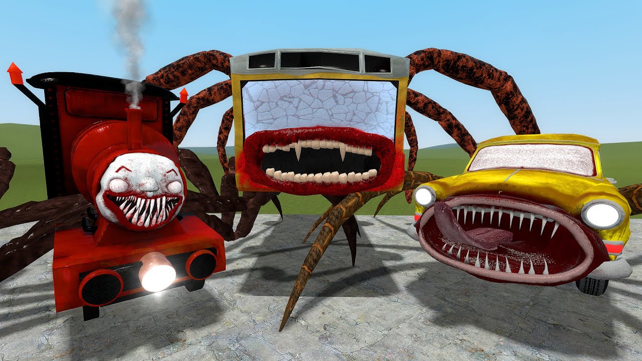 WHO IS THE STRONGGEST - Choo Choo Charles x Car Eater x Bus Eater x Builder  Bus Eater [Garry's Mod] 