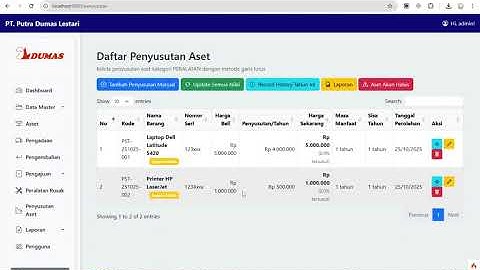 Source Code Sistem Manajemen Aset Perusahaan Berbasis Web (PHP MySQL)