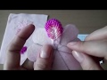 Haft koralikowy. Kwiatek 3D.