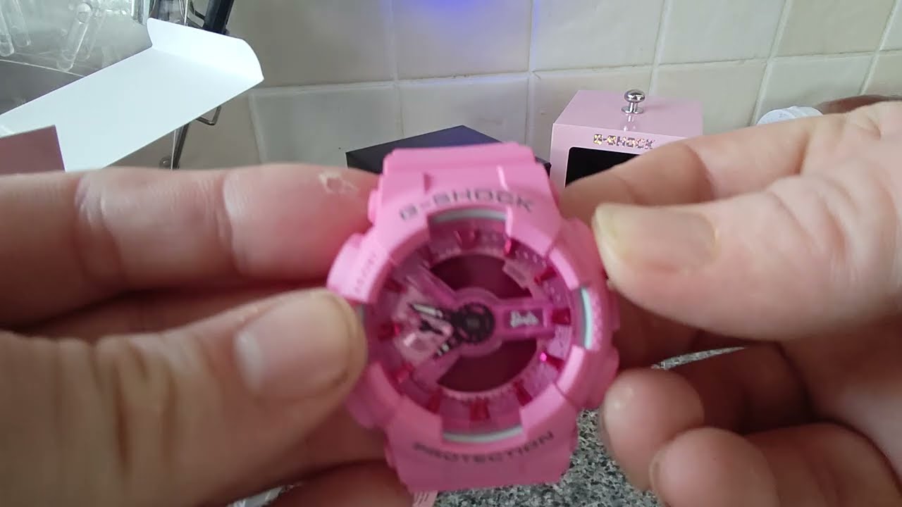 Barbie G-shock Watch unboxing [GMA-S110BE]