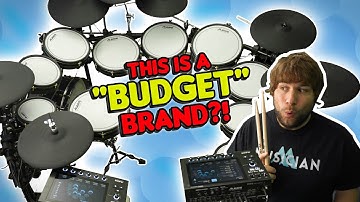 This "Budget Brand" Electronic Drum Kit is INSANE!