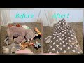 🧸 GENIUS TOY STORAGE! Stuffed Animal Bean Bag Chair Review ✨ 