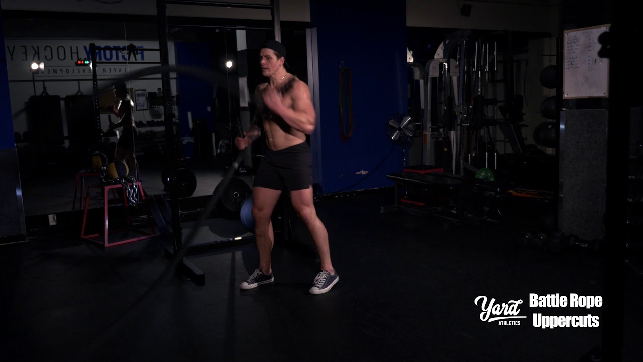 Upper Cut Rope Battle Rope Uppercuts - YouTube