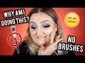 FULL FACE USING ONLY MY FINGERS (NO BRUSHES) CHALLENGE | RawBeautyKristi