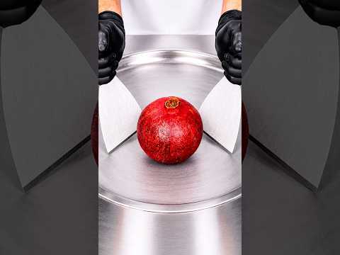 Pomegranate - Ice Cream Rolls | Fast ASMR