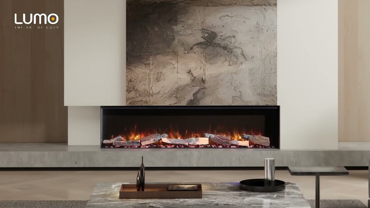 Lumo Cozy Slimline Electric Fire – Perfect for Modern Media Walls!