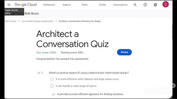 Architect a Conversation Quiz answer|| Conversation Design Fundamentals #arcadesolution #quiz #gcp