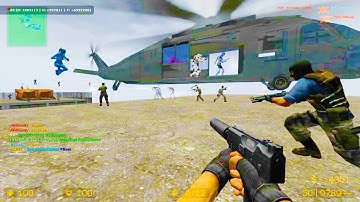 Counter Strike Source - Zombie Escape Knife mod online gameplay on Atix Panic map